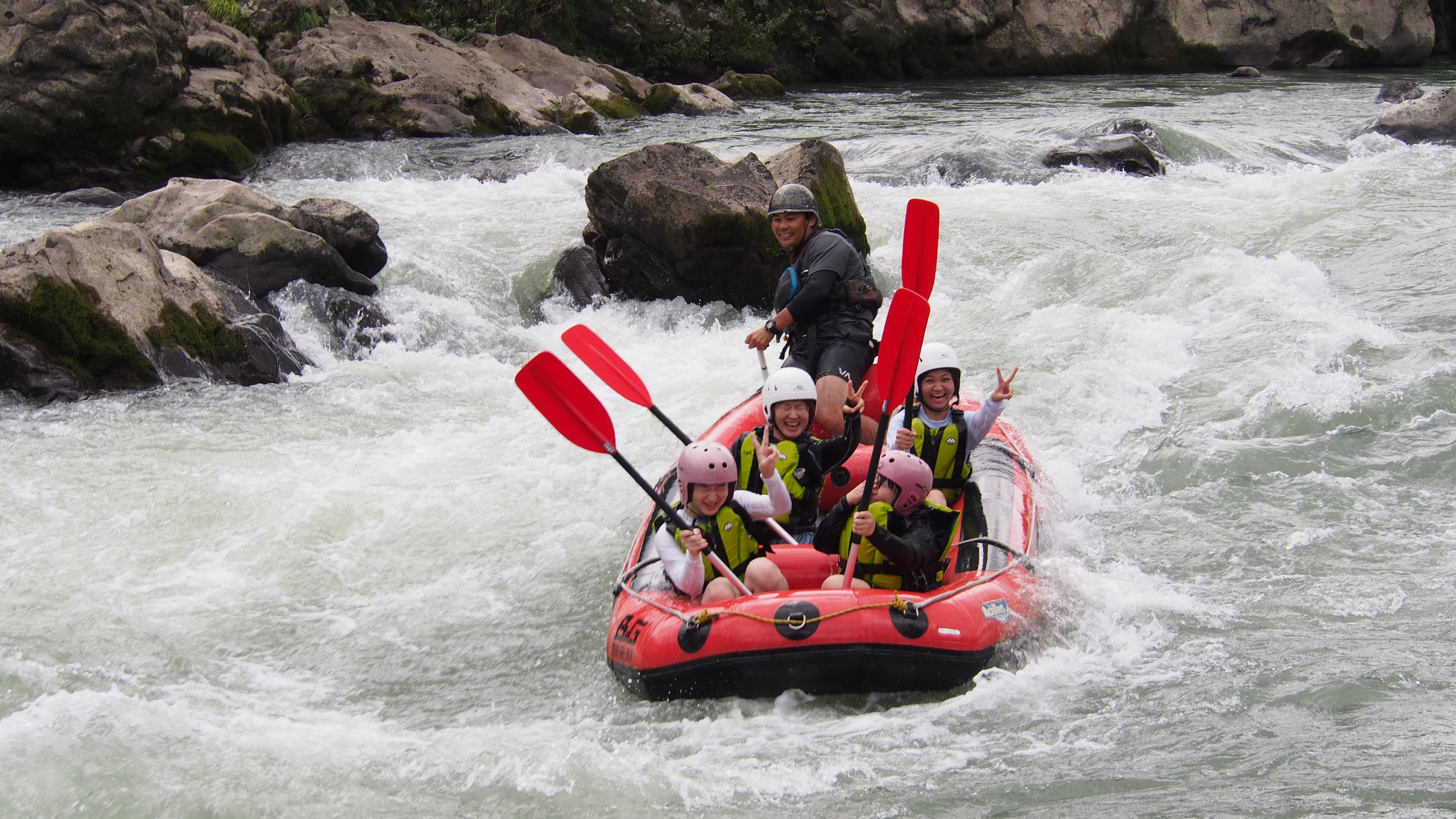 ラフティングの瞬間