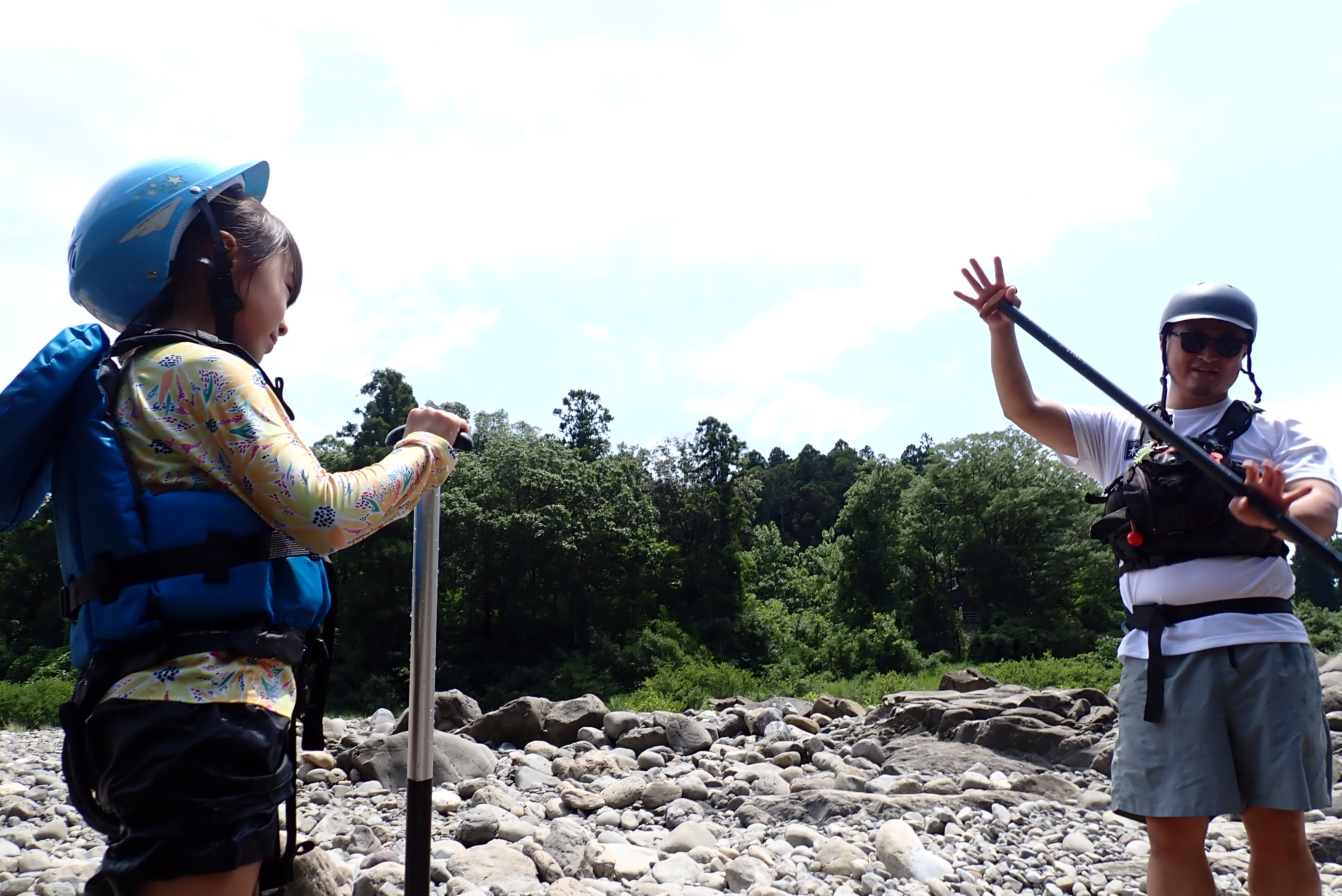 安全説明の様子